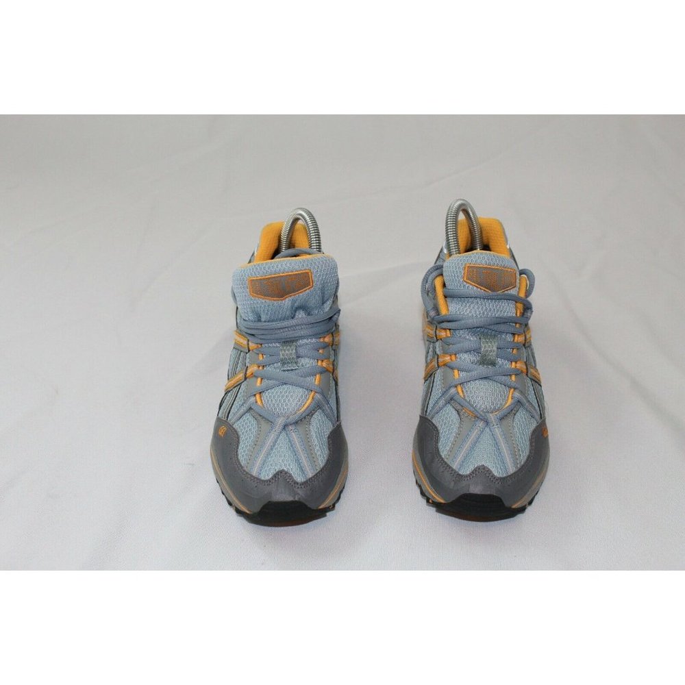 Asics Gel Trail Attack 7 gray orange Running Shoes T161N - Women's Size 7.5 - Picture 2 of 7